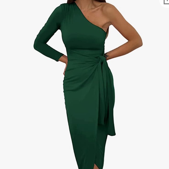 One-shoulder Long Sleeve Cocktail Dress main image 0
